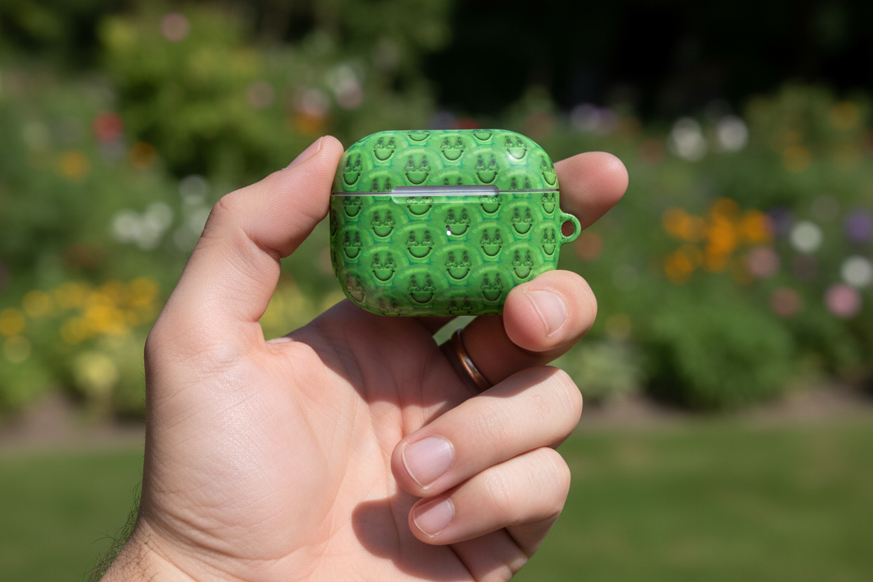 GREEN SUPER SMILEY INY BALLON Case for AirPods®